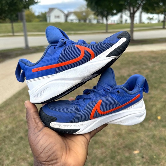 Nike Star Runner 4 Little Kids Athletic Shoes Toddler Boy Size 12 Blue - Picture 13 of 13